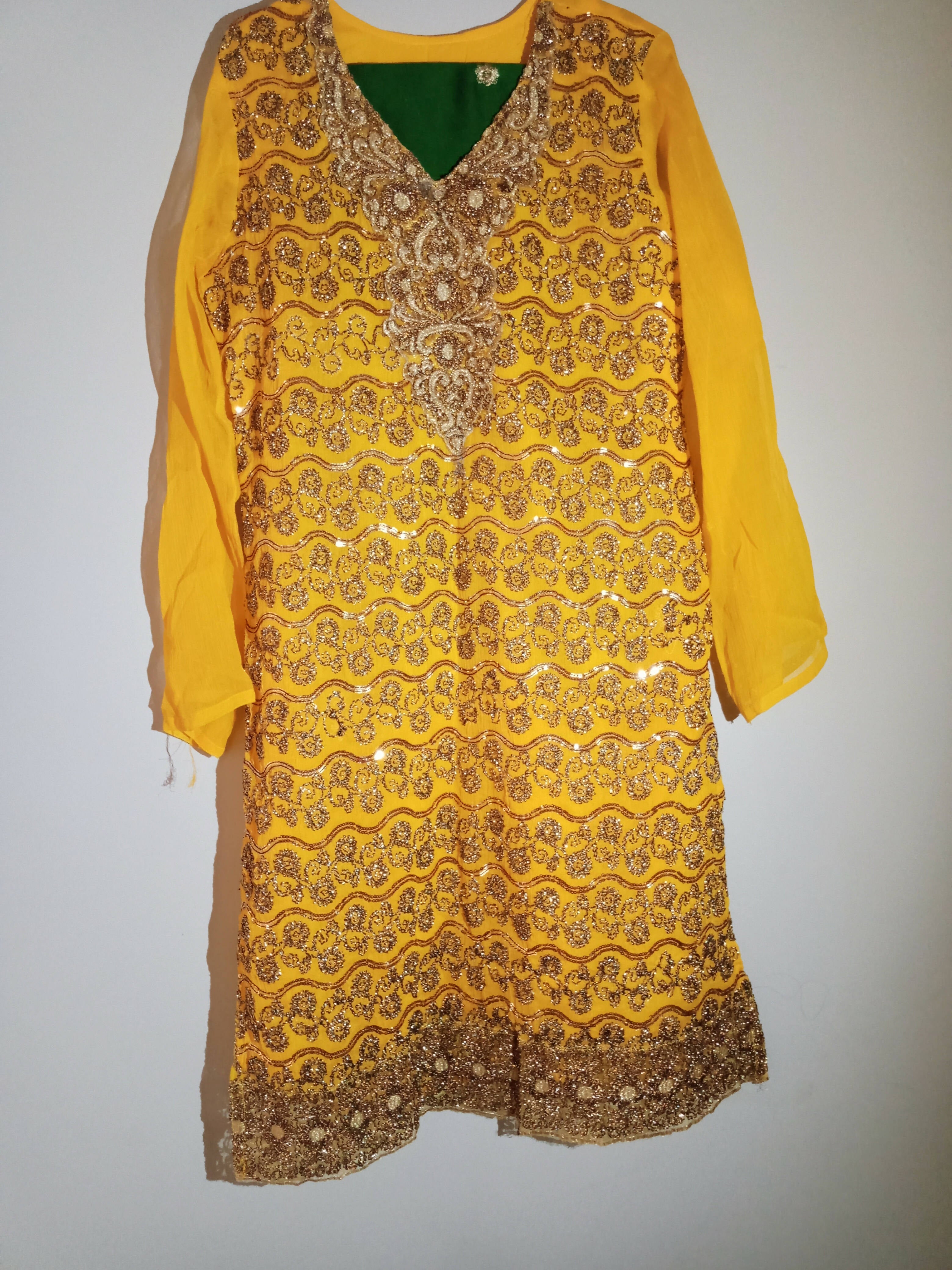 Yellow Suit | Women Locally Made Formals | Medium | Preloved