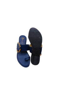 Fashion Holic | Blue Fancy Slides | Women Shoes | Size: All | Brand New