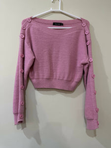 Mantra| short length Pink sweater (Size: L )| Women Sweaters & Jackets | Worn Once