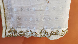 3 piece white fancy formal dress (Size: M )| Women Kurta | Preloved