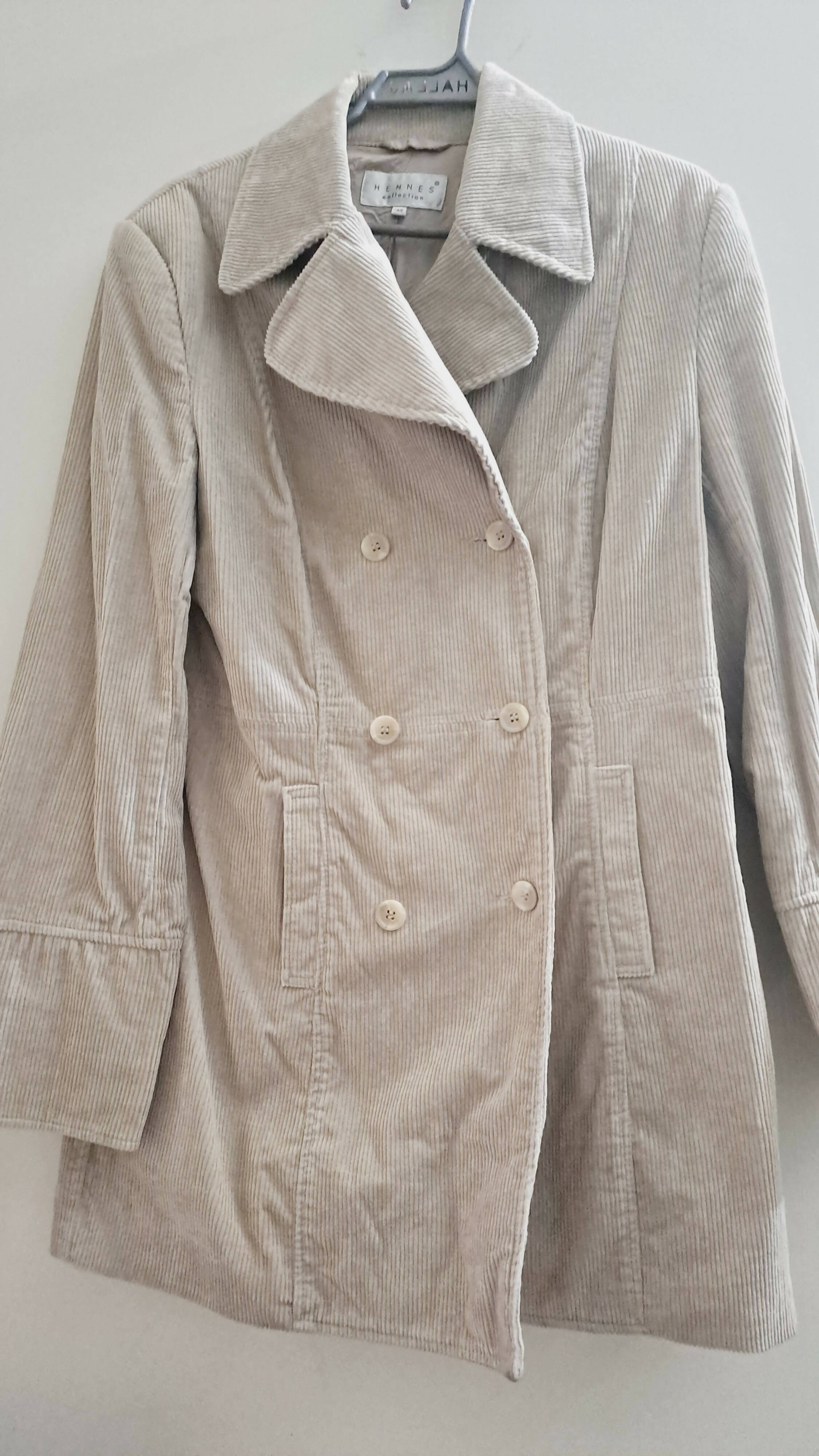 Hennes| Women's Corduroy Trench Coat | Women Coats | Preloved
