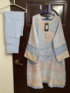 Saya | Stitched 3Pc Suit | Women Branded Kurta| Small | Brand New With Tags