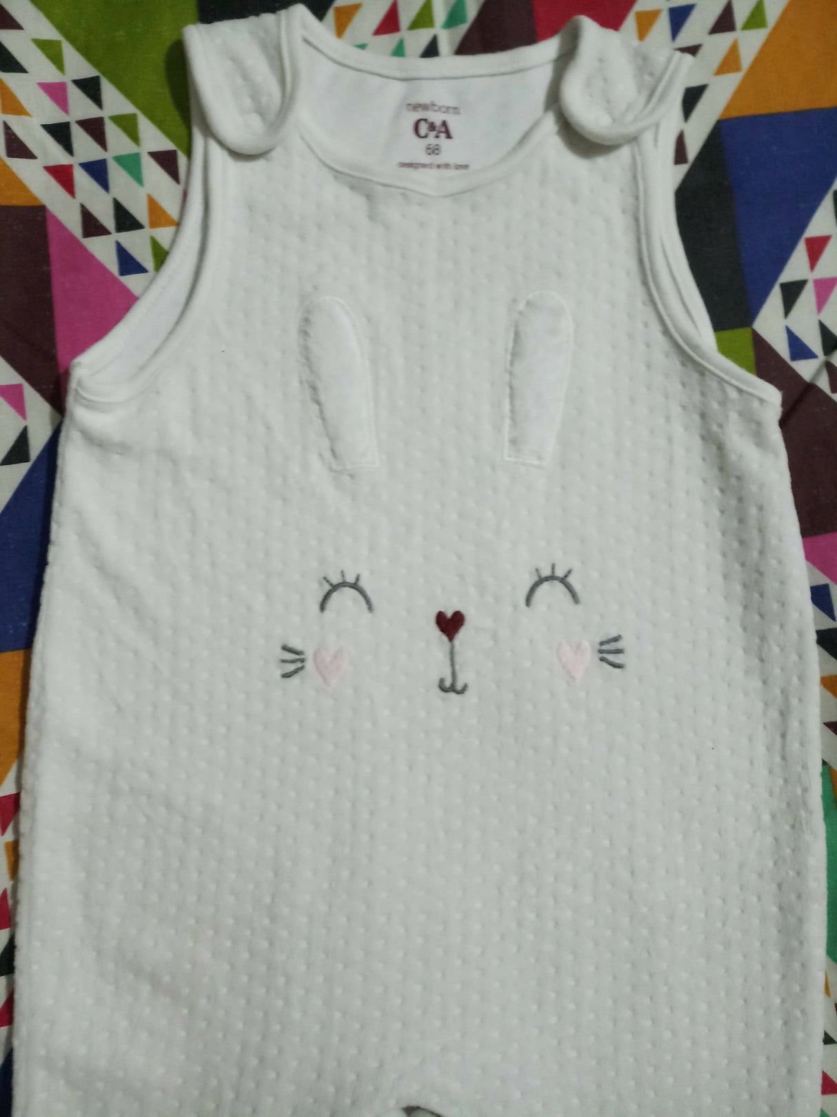 White fleece bunny body suit | Kids | Baby (0-12 months) | Preloved