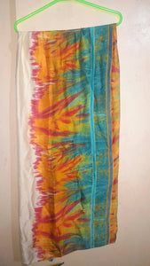 Silk Multi Color Dupatta | Women Accessories |Preloved