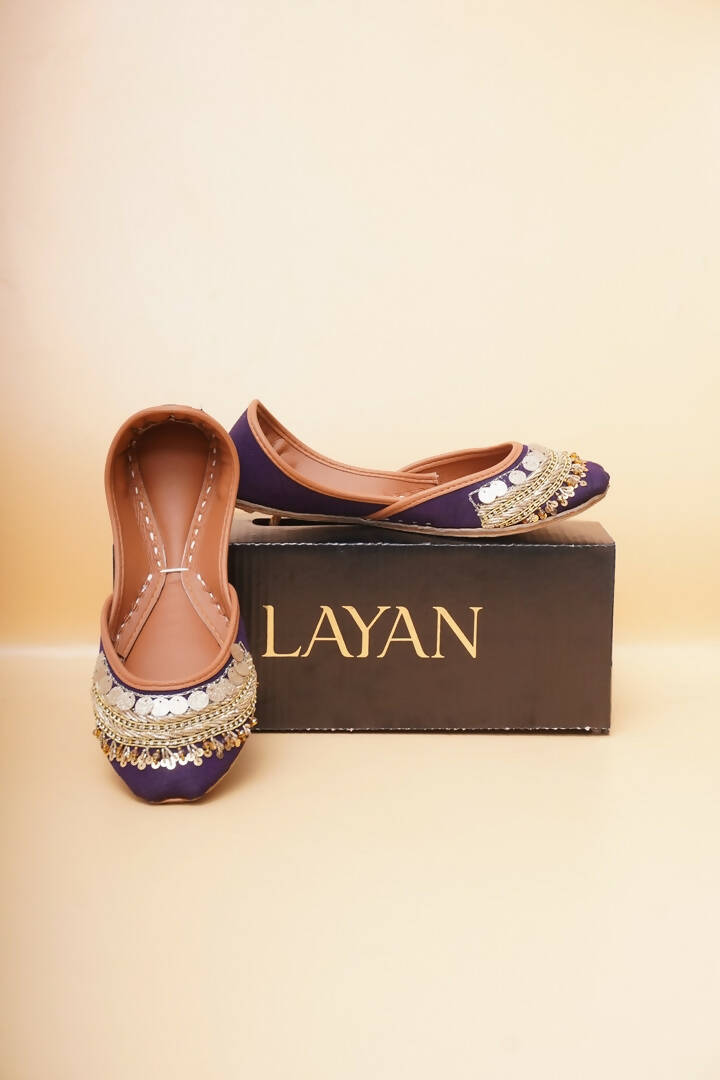 Layan | Purple Color Khussa ( Size: 39 ) | Women Shoes | New