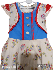 Kidz N Kidz | Floral frock (Size: 6 to 8 years ) | Girls Skirt & Dresses | Preloved