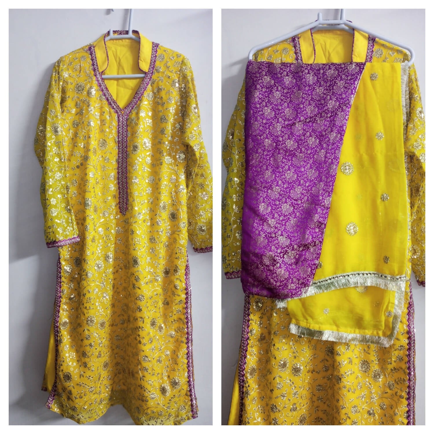 Chiffon Full Heavy Embroidered 3 Pcs Dress ( Size: M ) | Women Formals | Preloved