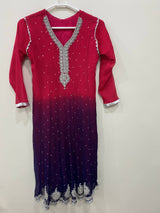Red Purple 3 PC Formal suit | Women Locally Made Formals | Small | Worn Once