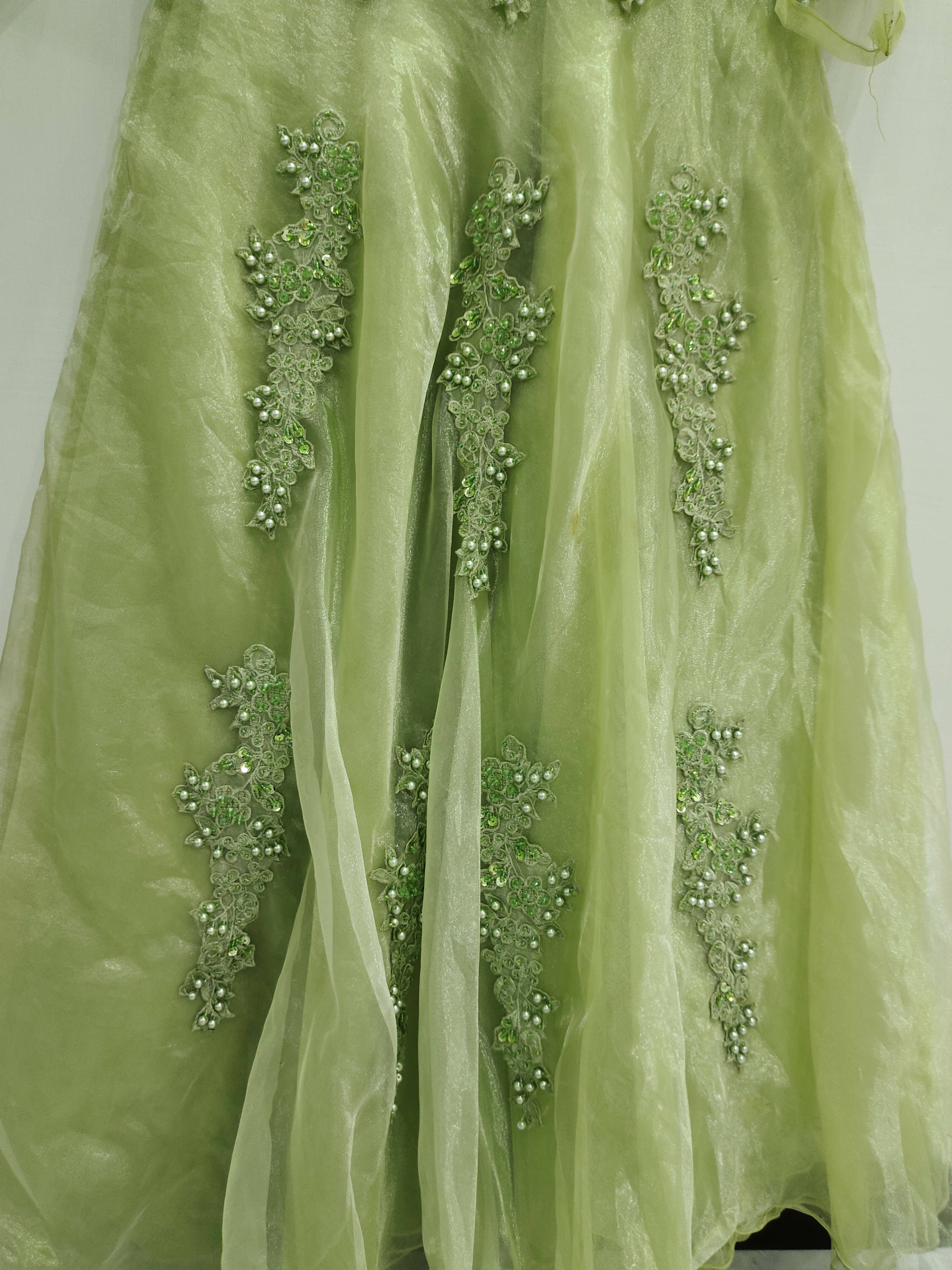 Beautiful Pistachio Maxi | Women Froks & Maxis | Medium | Worn Once