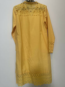 Hina Rathore | Yellow Kurta | Women Branded Kurta | Medium | New