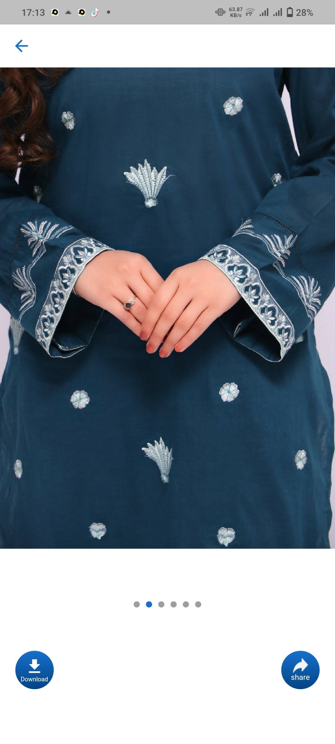 Layan | Breezy blue | Women Branded Kurta | Sizes All | New