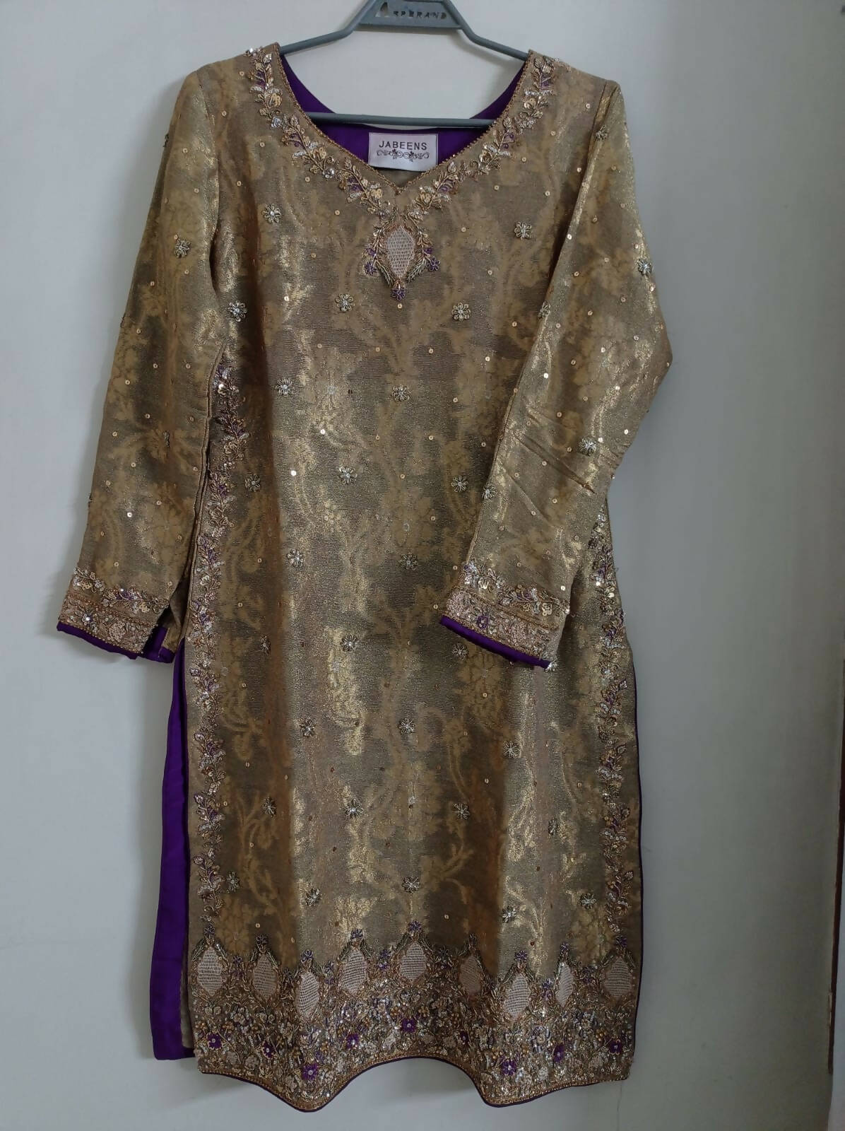 Rust Gold embroidery dress | Women Formals | Worn Once