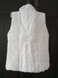 Sleeveless white puffy jacket | Women Sweaters & Jackets | Brand New