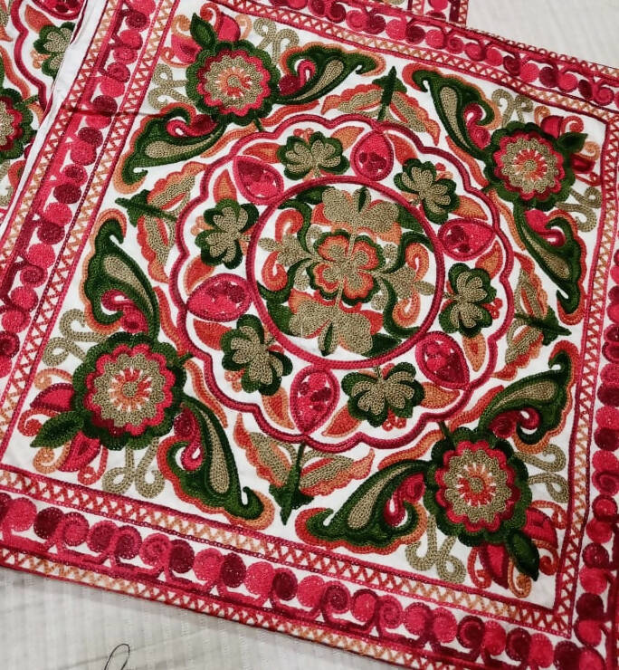 Kashmiri Sofa Cushion Cover | For Your Home | Home & Decor | Size: 15×15 | New
