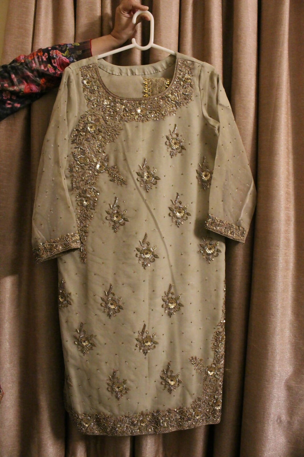 Embroidered shirt and trouser - reception dress (Size: M ) | Women Formals | Worn Once