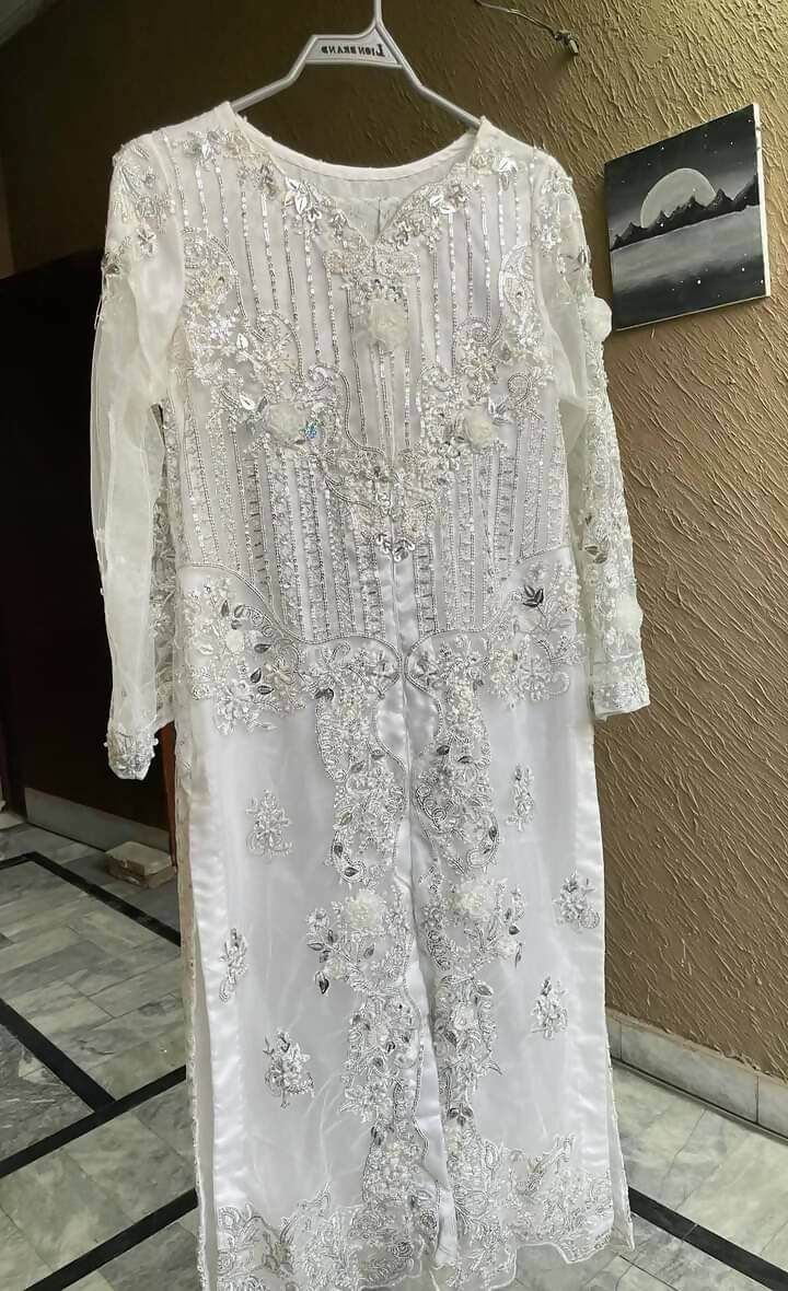 Fancy Net Embroidered Suit | Women Locally Made Formals | Small | New