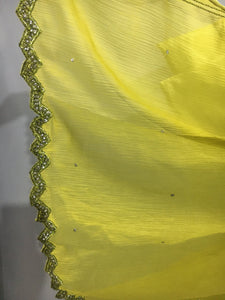 Tawaqal Art | Parrot color embroidery Dress | Women Formals| Preloved