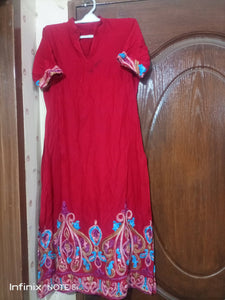 Khaadi | Embriodered lawn kurta.(Size:M) | Women Kurta | Worn Once.