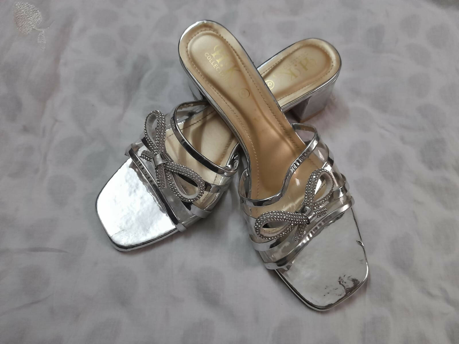 Silver sandals | Women Shoes | Worn Once