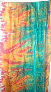 Silk Multi Color Dupatta | Women Accessories |Preloved