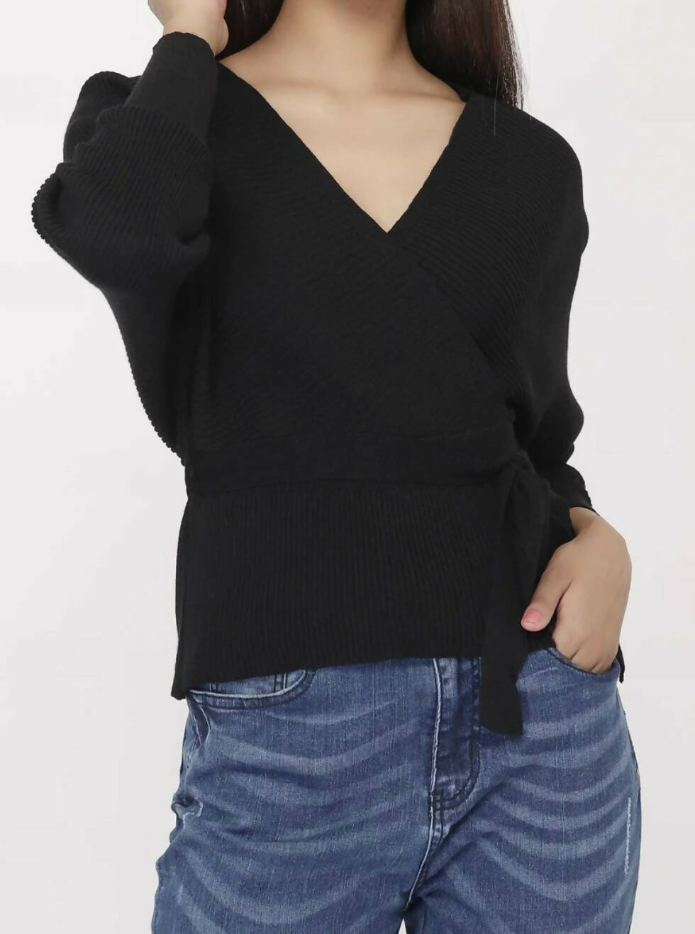 Black Knitted Top-Black | Women Tops & Shirts | Brand New