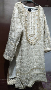 Nikkah Dress - White dress (Size: M ) | Women Formals | Worn Once