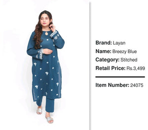 Layan | Breezy blue | Women Branded Kurta | Sizes All | New