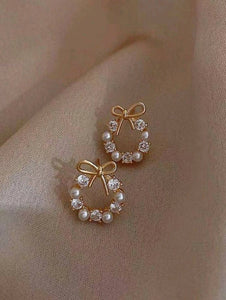 SHEIN | Faux Pearl Decor Hoop Earrings | Women Jewelry Earrings | New