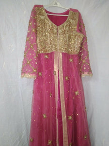 Pink Embroidered Maxis | Women Froks & Maxis | Medium | Preloved