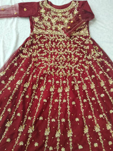 Embellished With Dabka Work Bridal Suit | Women Bridals | Medium | Worn Once