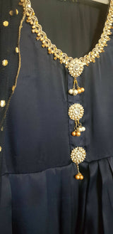 Navy Blue Frock | Women Frocks & Maxis | Small | New