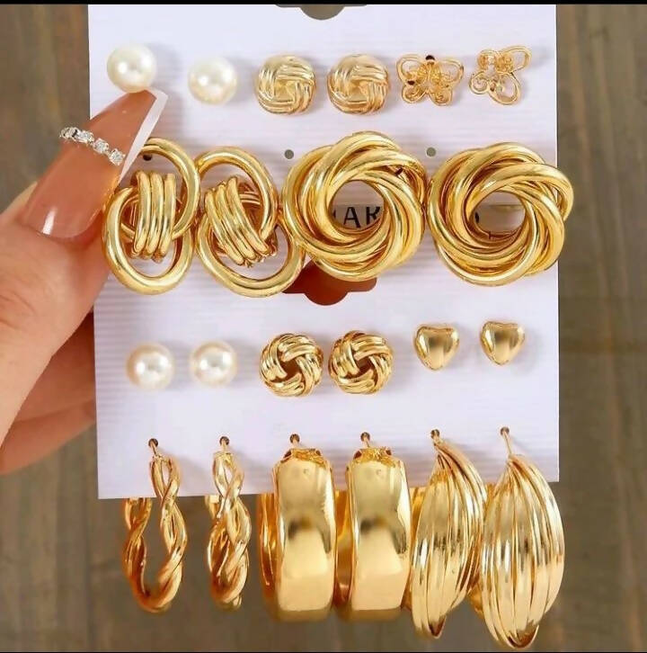 SHEIN | 11 pairs faux pearl decor Earrings | Women Jewelry | 11 Pair | Brand New
