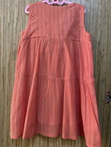 hopscotch | پتلون کے ساتھ نارنجی فراک (6-8 سال) | لڑکیوں کی شلوار قمیض | ایک بار پہنا۔