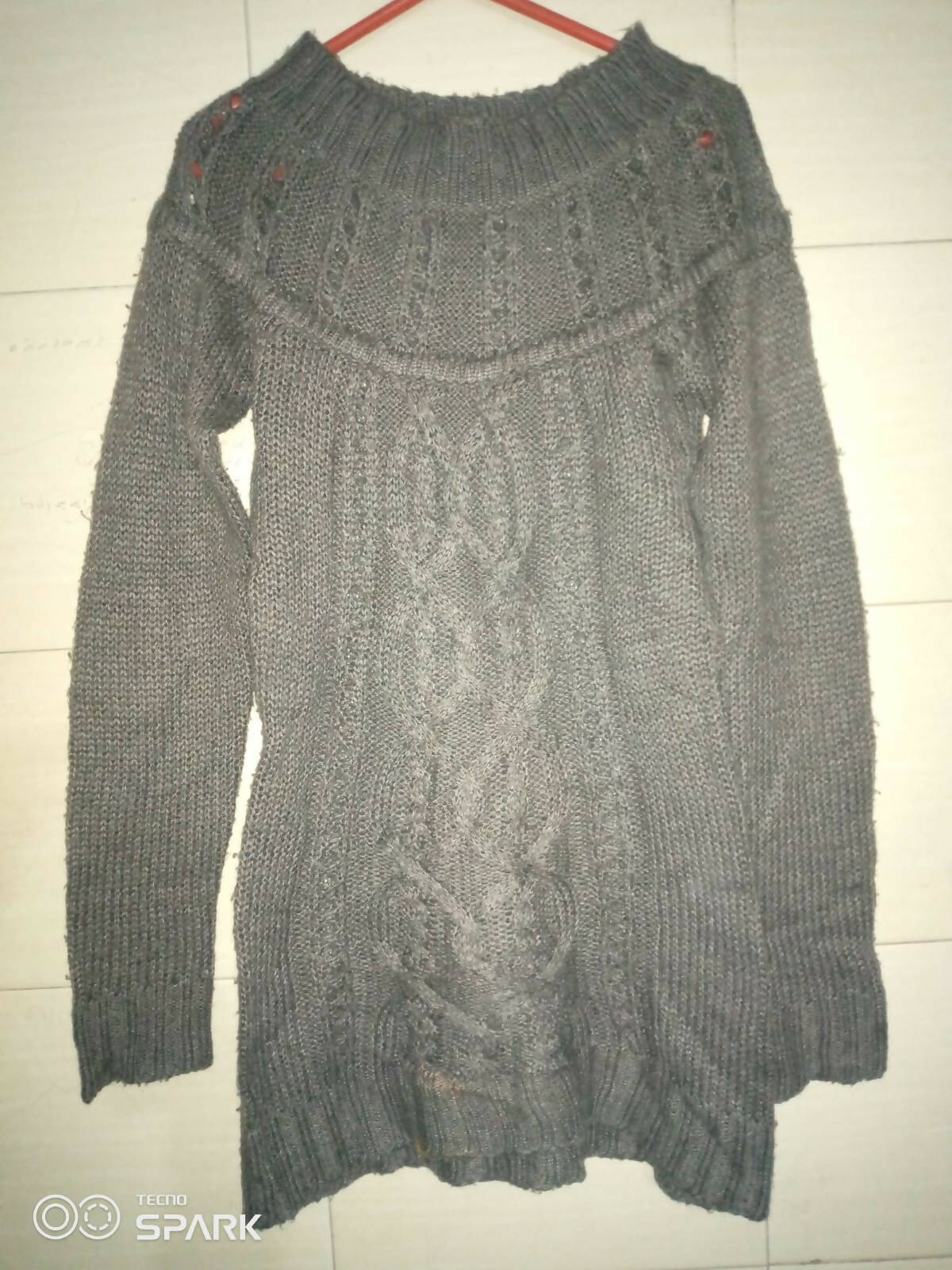 Gray Woolen Sweater | Women Sweaters & Jackets | Small | Preloved