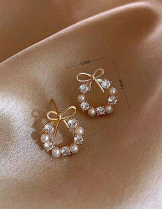 SHEIN | Faux Pearl Decor Hoop Earrings | Women Jewellery | New