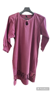 Plain Purple kurta (Size: M ) |Women Kurta | New