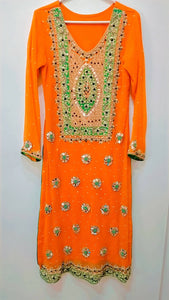 Orange formal Suit | Women Locally Made Formals | Medium | Preloved