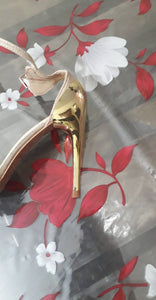 ECS | Gold Heels | Women Shoes | Worn Once