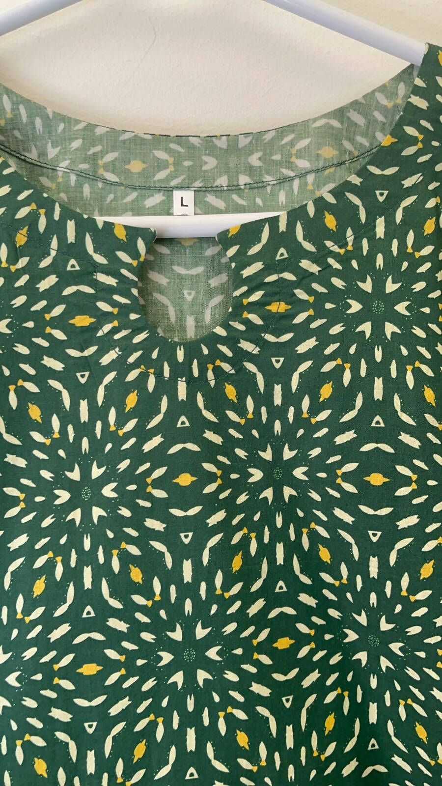 Green Printed Kurta | Women Locally Made Kurta | Large | Brand New