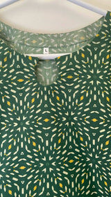 Green Printed Kurta | Women Locally Made Kurta | Large | Brand New