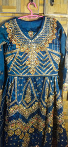 Blue Lehnga with Hand Embroidery | Women Locally Made Formals | Small | Worn Once