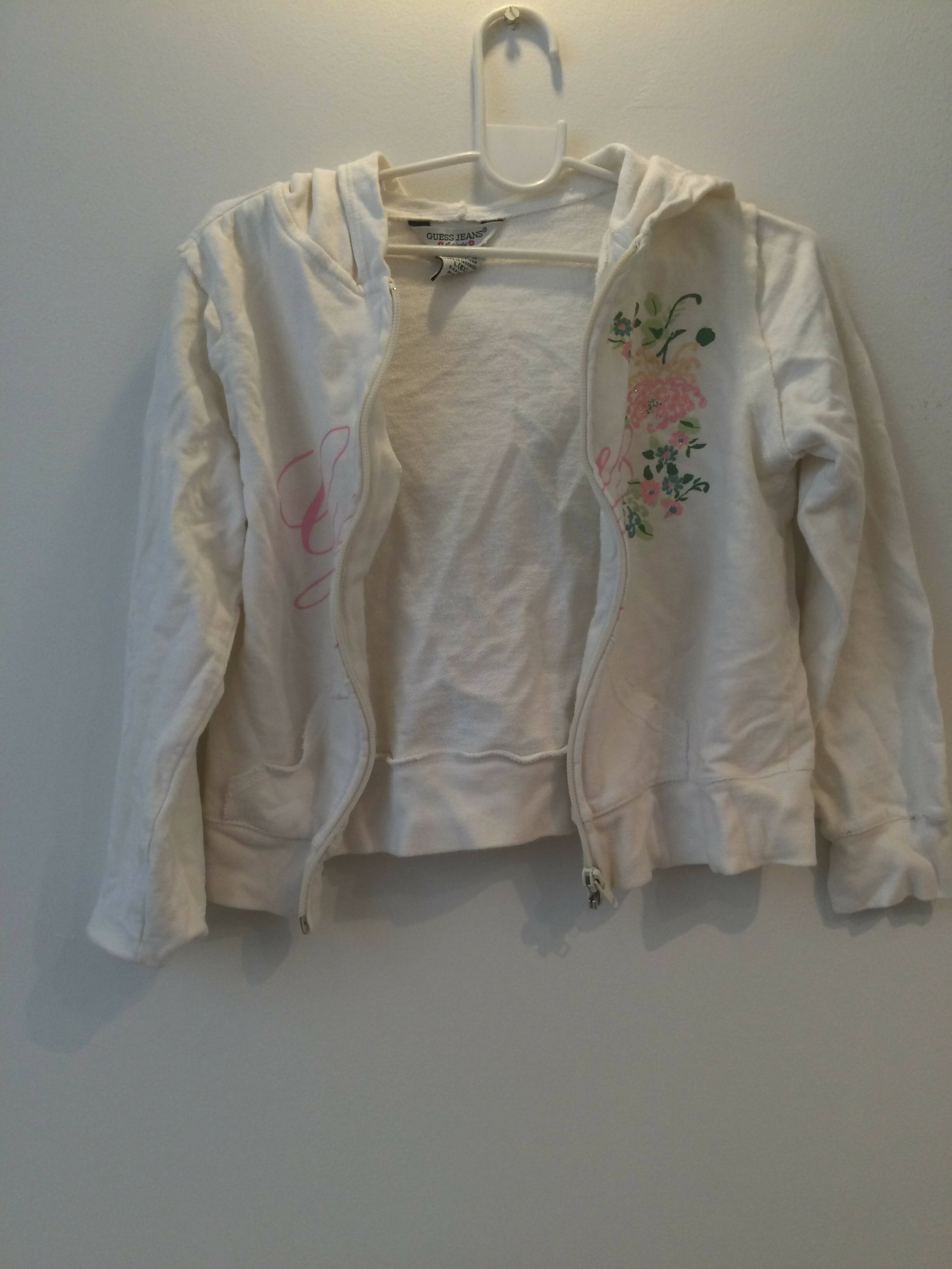 Guess | Kids hoodie white (size 6) | Girls Tops & Shirts | Worn Once