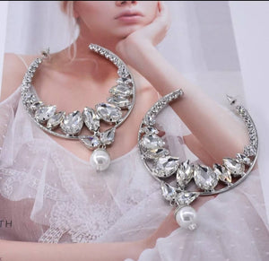 Circle Crystal Drop Pearl Earrings Hoops | Jewelry Fashion Earrings | New