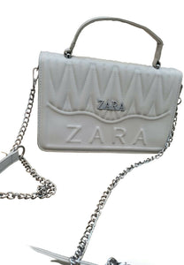 Zara | Light Grey Crossbody Bag | Women Bags | Worn Once