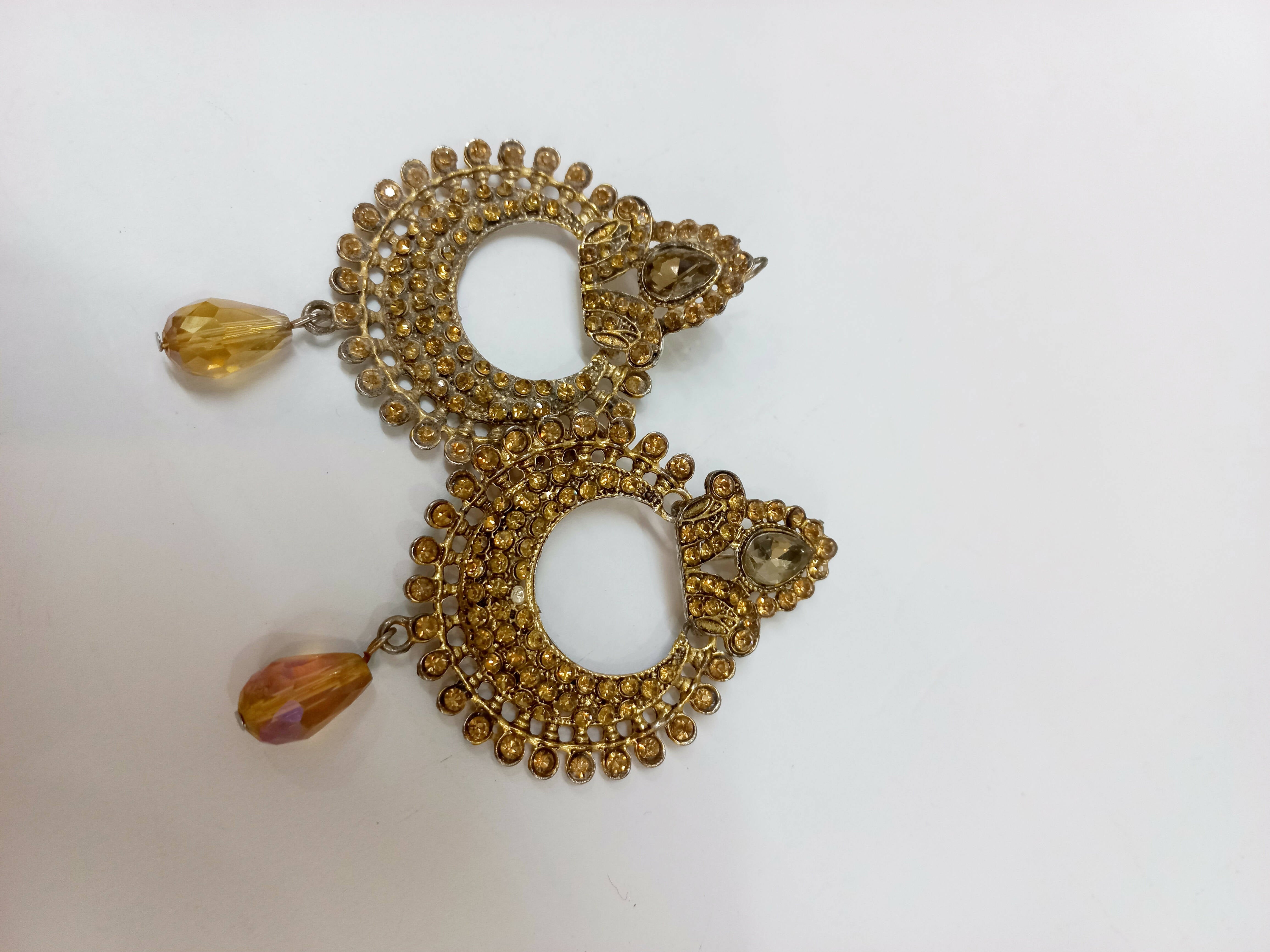 Heavy Golden Festive Earrings | Women Jewellery | Large | Worn Once