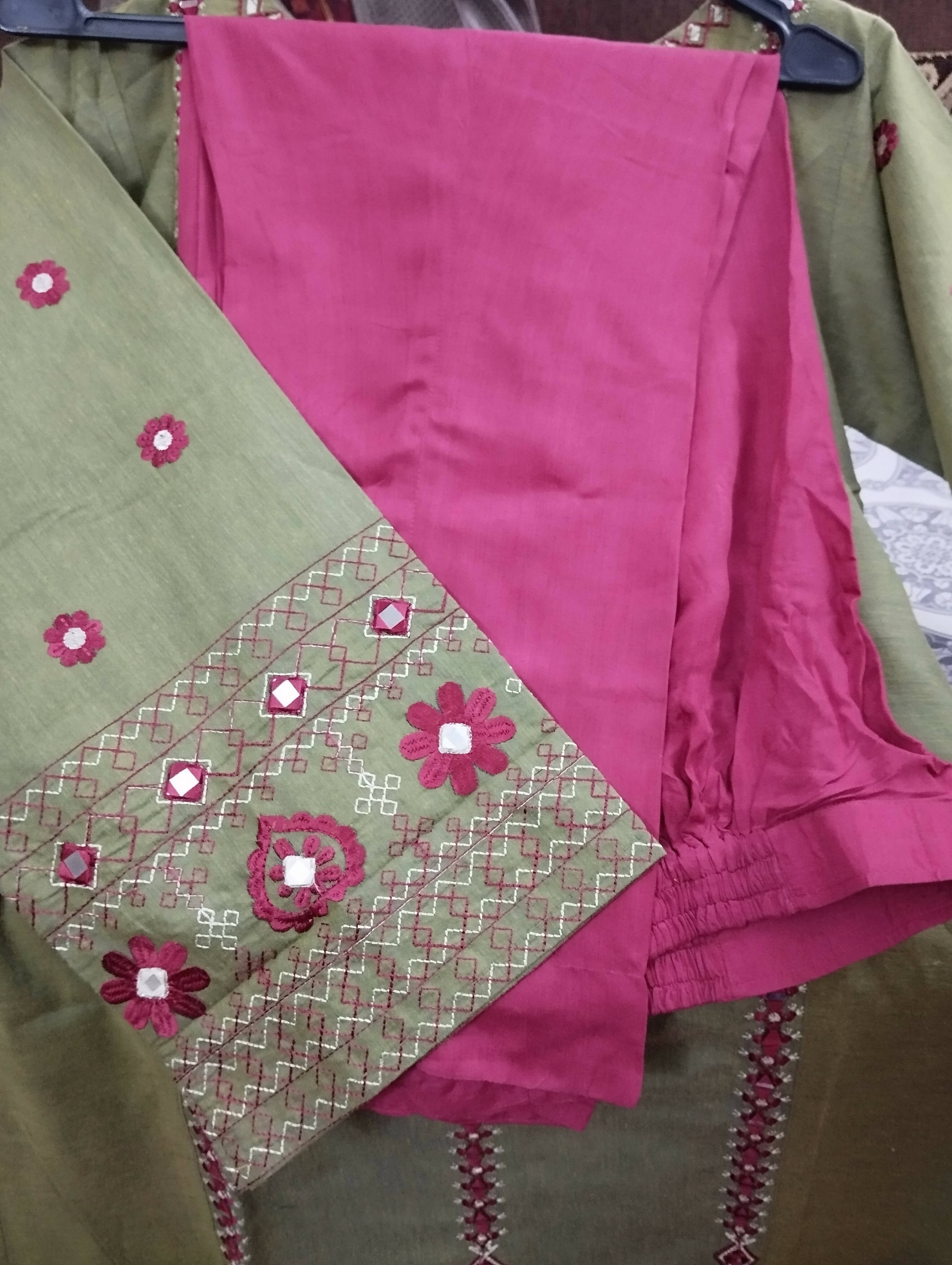 Embellished Mirror Work Suit | Women Locally Made Formals | Small | New