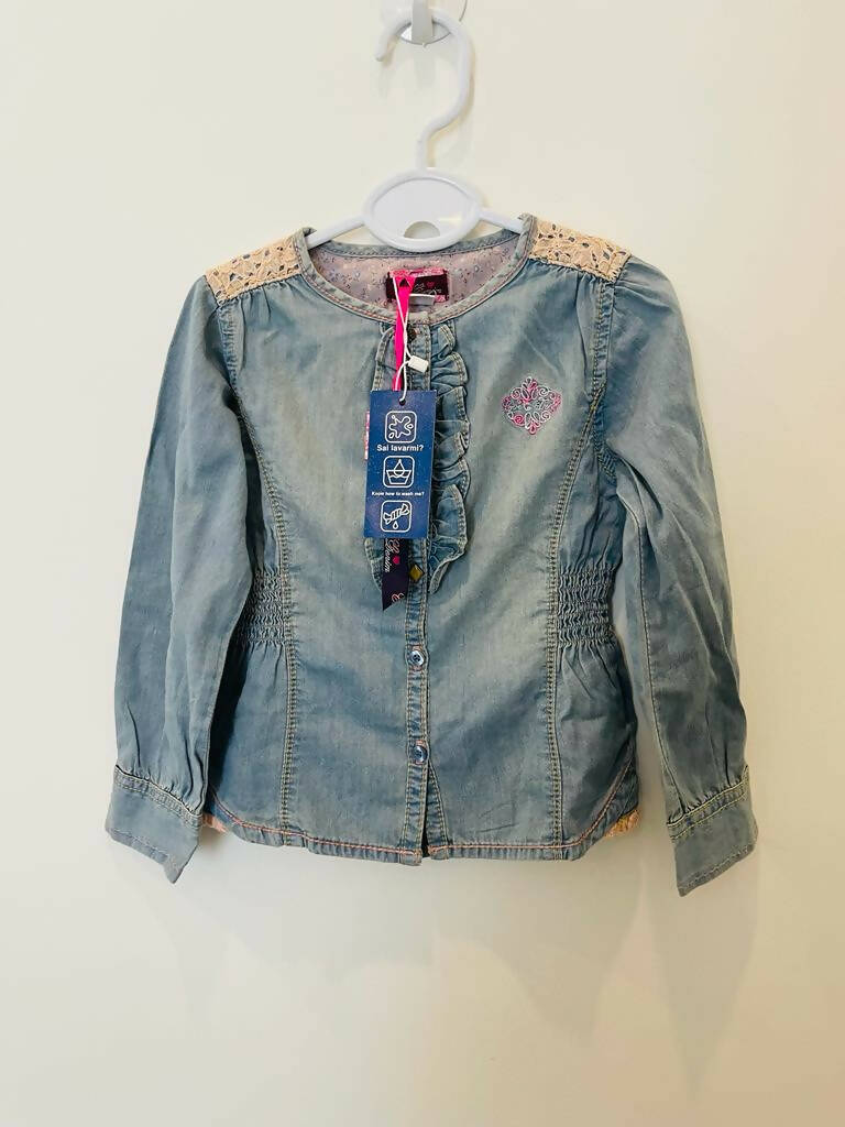 Chico | Blue Denim Shirt | Girls Tops & Shirts | Size 3 yr | Brand New with Tags