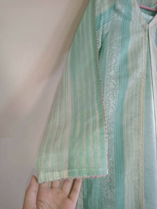 Turquoise Coat 2 Pc (Size: S) | Women Kurtas | New