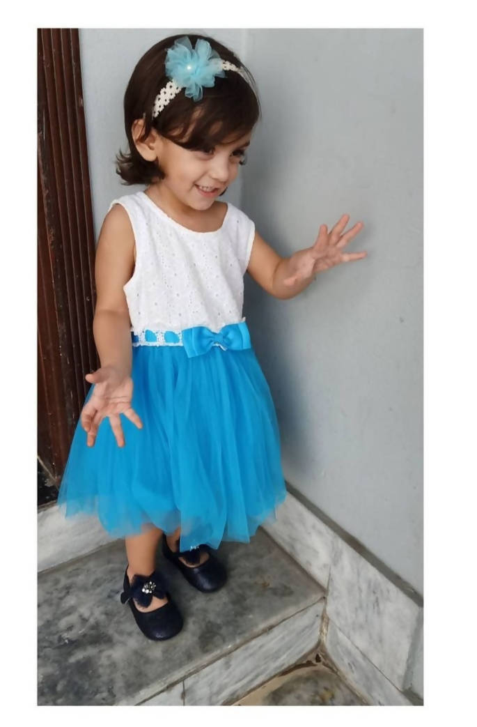 Beautiful white and blue frocks | Girls dresses | Worn once