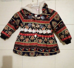 Multi Color Coat | Kids Winter | Size: For 3-4 Years | Preloved